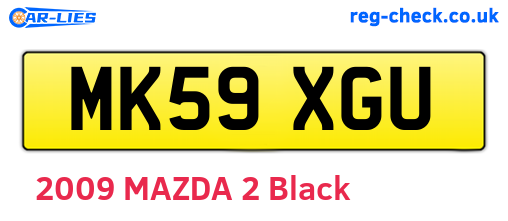 MK59XGU are the vehicle registration plates.