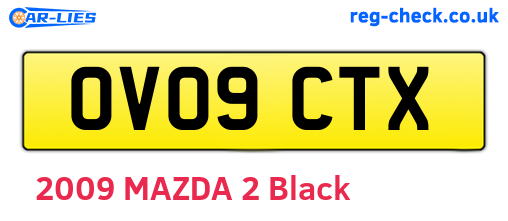 OV09CTX are the vehicle registration plates.