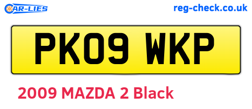 PK09WKP are the vehicle registration plates.