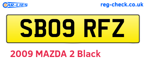SB09RFZ are the vehicle registration plates.