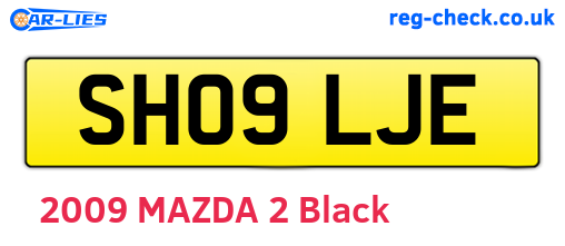 SH09LJE are the vehicle registration plates.