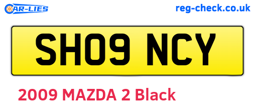 SH09NCY are the vehicle registration plates.