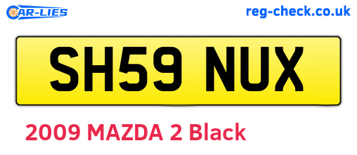 SH59NUX are the vehicle registration plates.