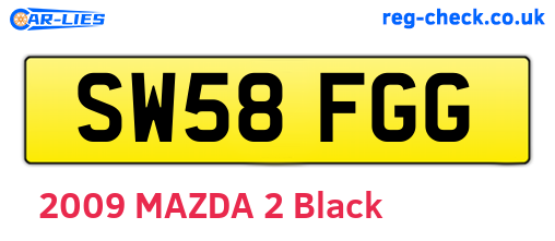 SW58FGG are the vehicle registration plates.
