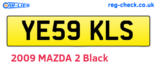 YE59KLS are the vehicle registration plates.