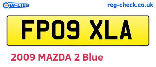 FP09XLA are the vehicle registration plates.