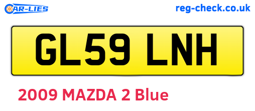 GL59LNH are the vehicle registration plates.