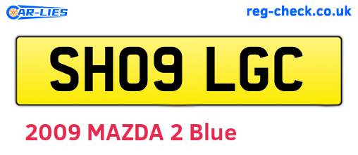 SH09LGC are the vehicle registration plates.