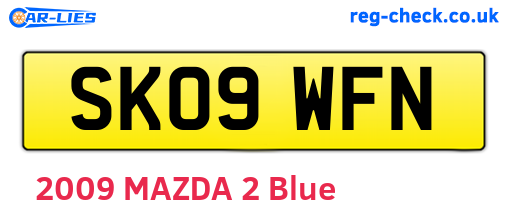 SK09WFN are the vehicle registration plates.