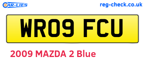 WR09FCU are the vehicle registration plates.