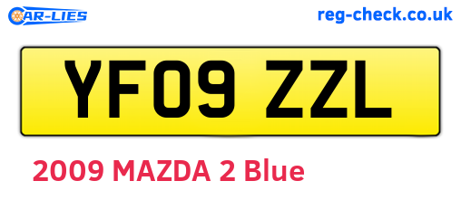 YF09ZZL are the vehicle registration plates.