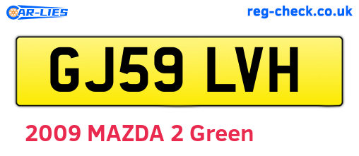 GJ59LVH are the vehicle registration plates.