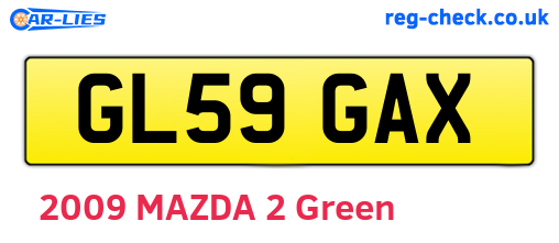 GL59GAX are the vehicle registration plates.