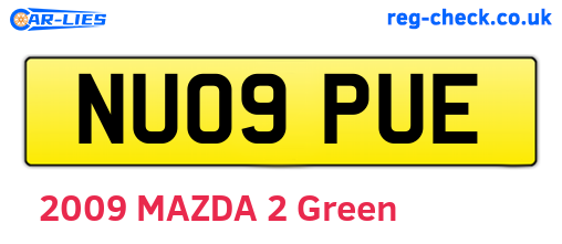 NU09PUE are the vehicle registration plates.