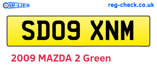 SD09XNM are the vehicle registration plates.