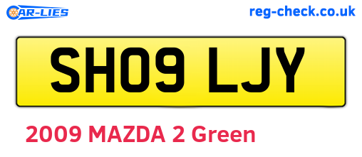 SH09LJY are the vehicle registration plates.