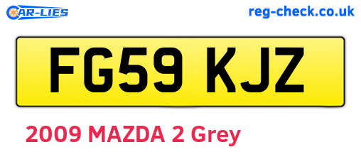 FG59KJZ are the vehicle registration plates.