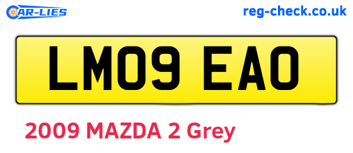 LM09EAO are the vehicle registration plates.