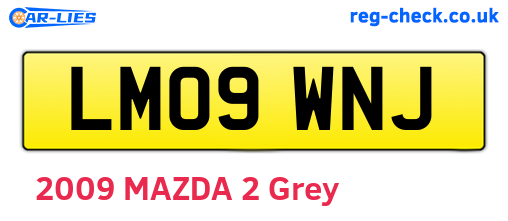 LM09WNJ are the vehicle registration plates.