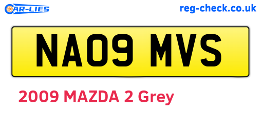 NA09MVS are the vehicle registration plates.