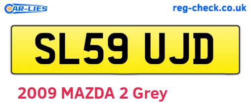 SL59UJD are the vehicle registration plates.