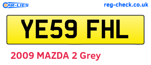 YE59FHL are the vehicle registration plates.