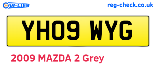 YH09WYG are the vehicle registration plates.