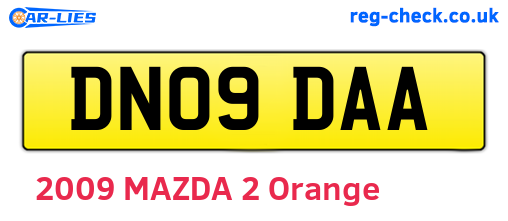 DN09DAA are the vehicle registration plates.