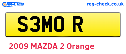 S3MOR are the vehicle registration plates.