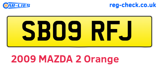 SB09RFJ are the vehicle registration plates.