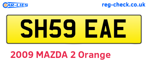 SH59EAE are the vehicle registration plates.