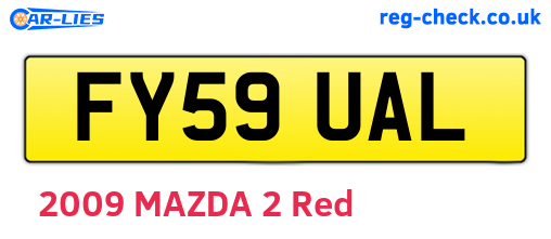 FY59UAL are the vehicle registration plates.