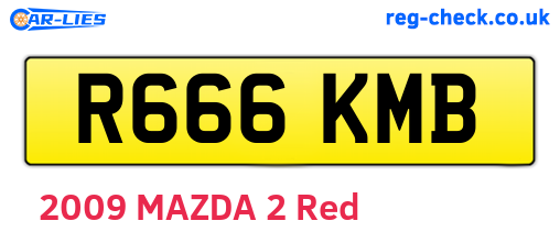 R666KMB are the vehicle registration plates.