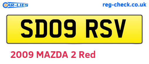 SD09RSV are the vehicle registration plates.