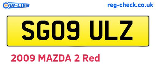 SG09ULZ are the vehicle registration plates.