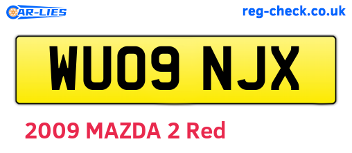 WU09NJX are the vehicle registration plates.