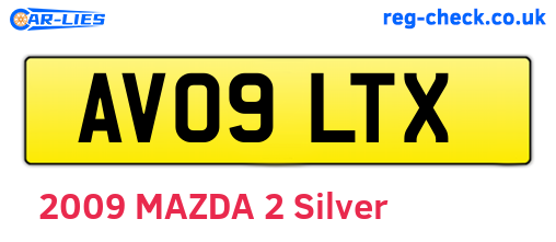 AV09LTX are the vehicle registration plates.