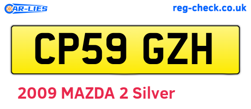 CP59GZH are the vehicle registration plates.