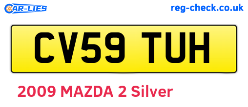 CV59TUH are the vehicle registration plates.
