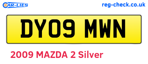 DY09MWN are the vehicle registration plates.