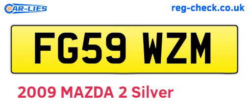 FG59WZM are the vehicle registration plates.