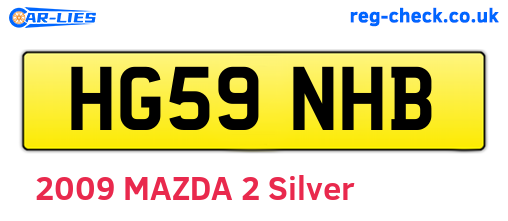 HG59NHB are the vehicle registration plates.