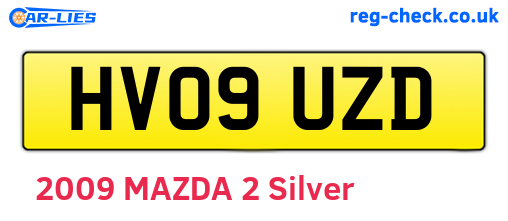 HV09UZD are the vehicle registration plates.