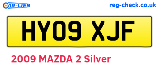 HY09XJF are the vehicle registration plates.