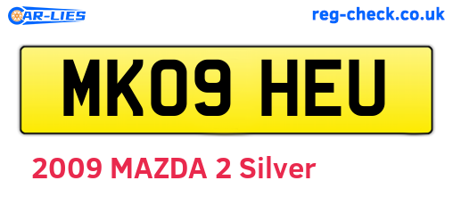 MK09HEU are the vehicle registration plates.