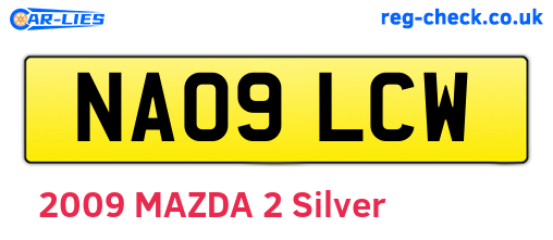 NA09LCW are the vehicle registration plates.