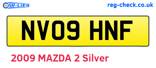 NV09HNF are the vehicle registration plates.