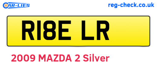 R18ELR are the vehicle registration plates.