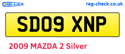 SD09XNP are the vehicle registration plates.