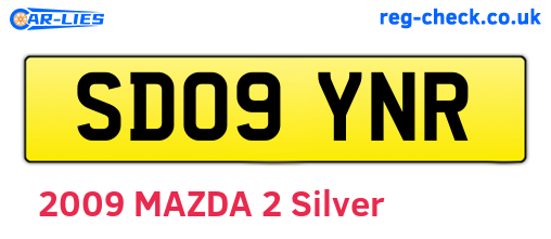 SD09YNR are the vehicle registration plates.